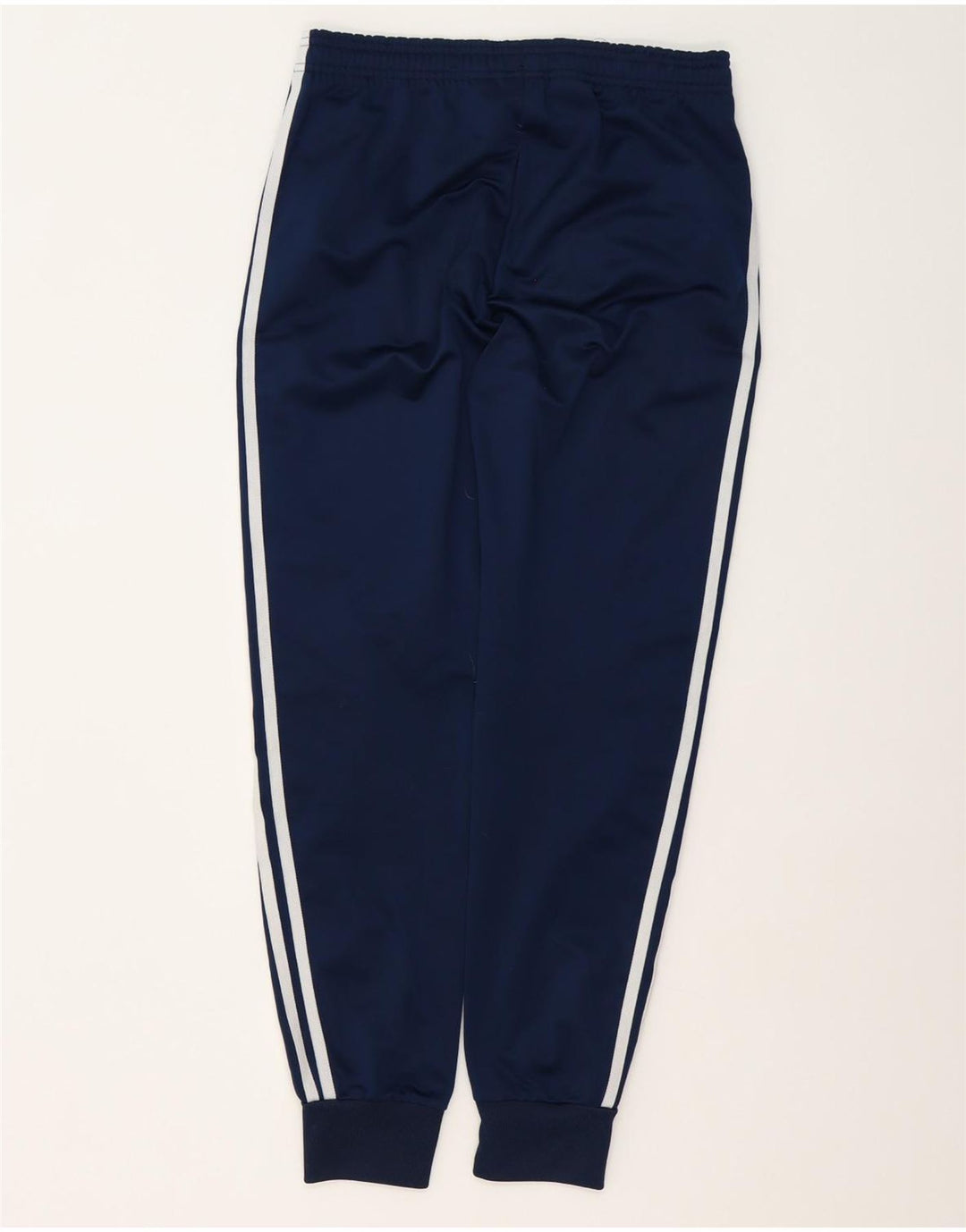 Adidas Boys Tracksuit Trousers Joggers 13-14 Years  Navy Blue Polyester