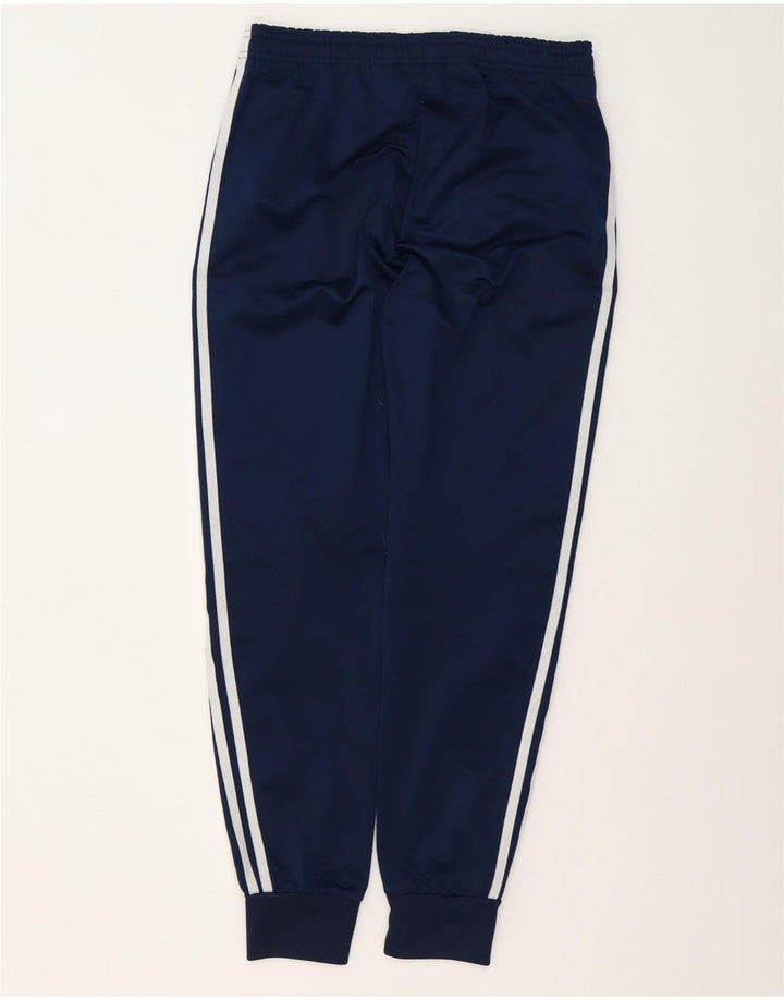 Adidas Boys Tracksuit Trousers Joggers 13-14 Years  Navy Blue Polyester