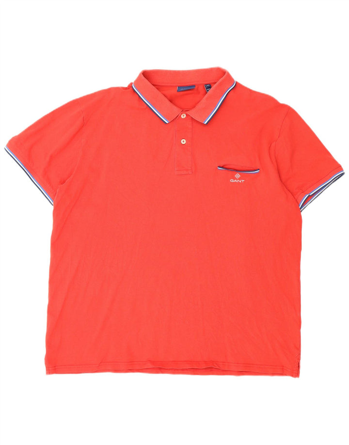 Gant Mens Polo Shirt 3XL Red Cotton
