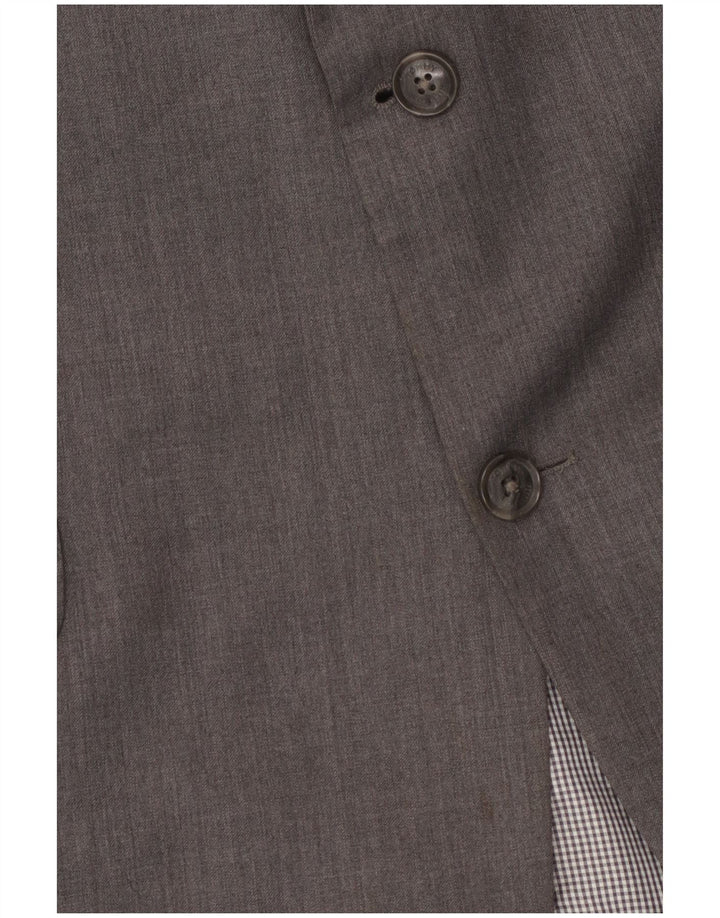 Tommy Hilfiger Mens 2 Button Blazer Jacket UK 42 XL Grey Wool