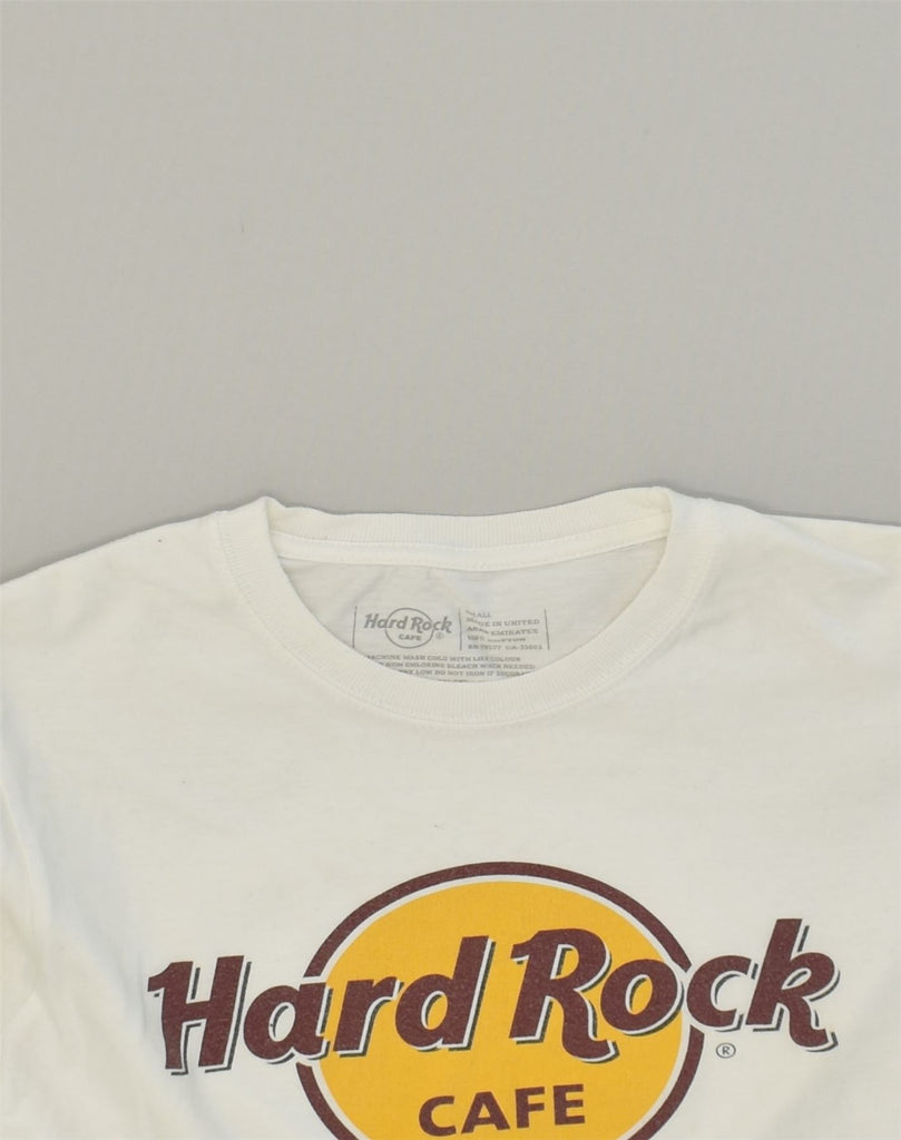 HARD ROCK Womens Rome Graphic T-Shirt Top UK 8 Small White Cotton | Vintage Hard Rock | Thrift | Second-Hand Hard Rock | Used Clothing | Messina Hembry 