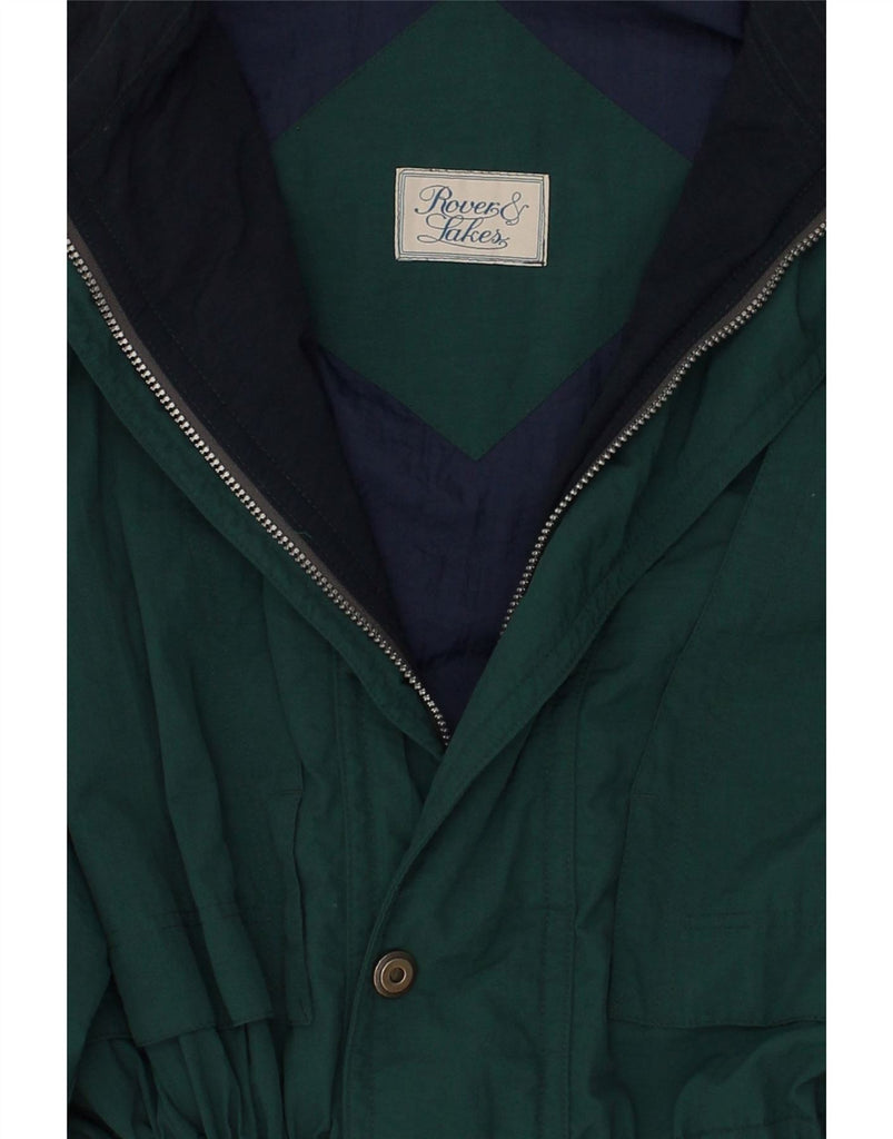 ROVER&LAKES Mens Windbreaker Jacket UK 38 Medium Green | Vintage Rover&Lakes | Thrift | Second-Hand Rover&Lakes | Used Clothing | Messina Hembry 