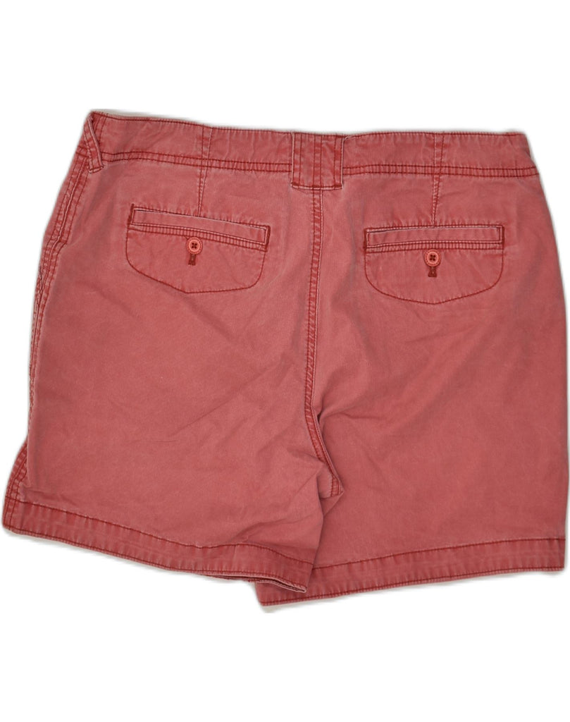 EDDIE BAUER Womens Mercer Fit Chino Shorts US 12 Large W36  Red Cotton | Vintage Eddie Bauer | Thrift | Second-Hand Eddie Bauer | Used Clothing | Messina Hembry 