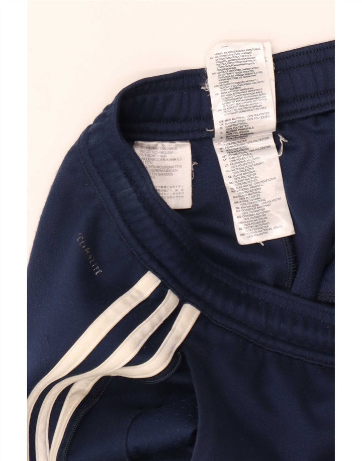 Adidas Mens Climalite Tracksuit Trousers Small Navy Blue Polyester