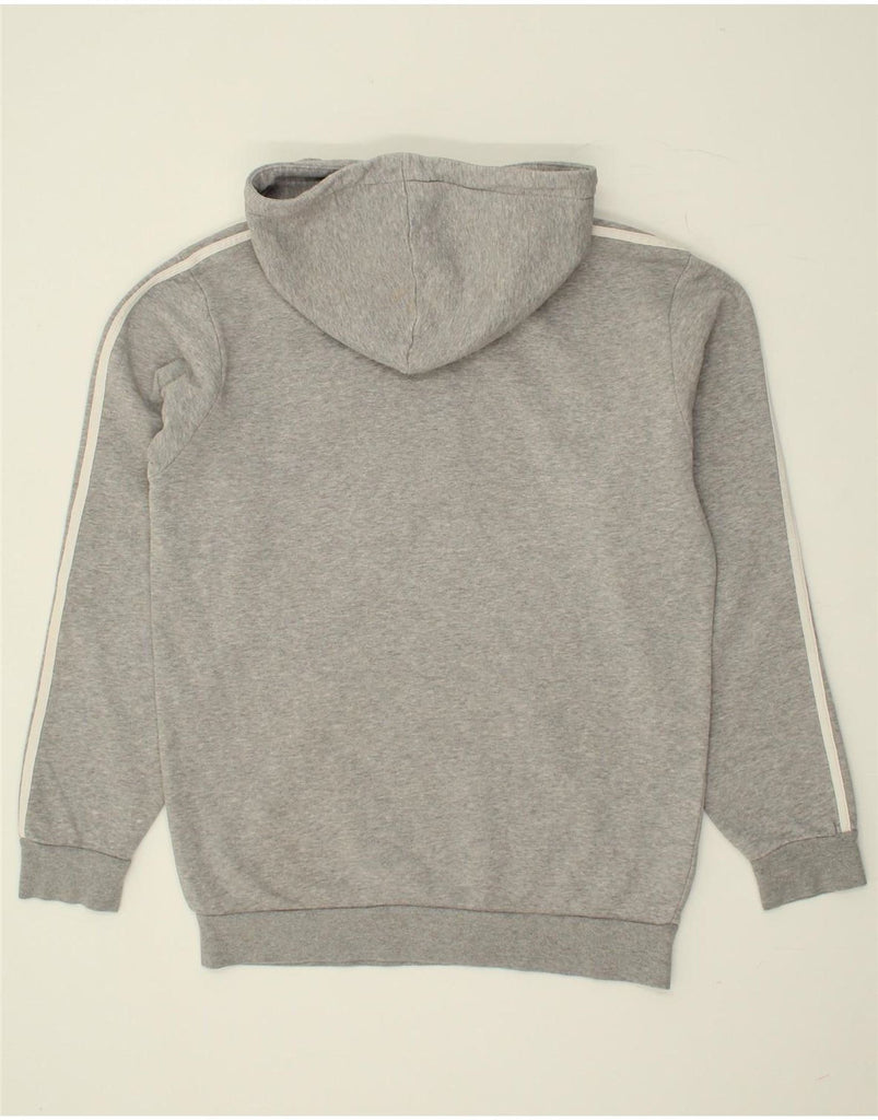 ADIDAS Mens Hoodie Jumper Small Grey Cotton Vintage Adidas and Second-Hand Adidas from Messina Hembry 