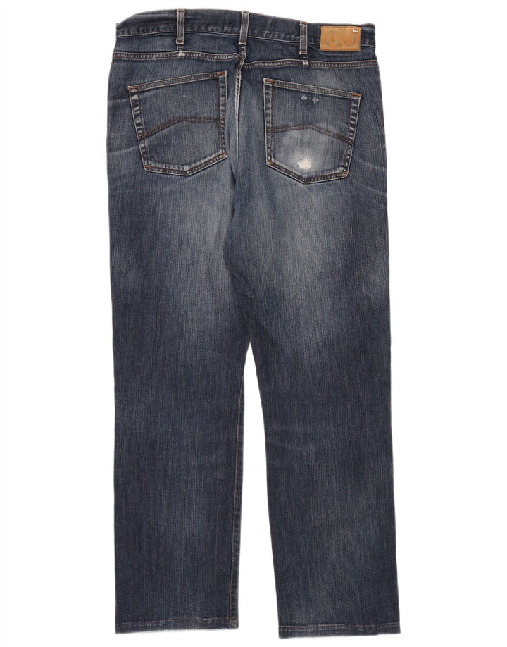 ARMANI Mens Straight Jeans W36 L30 Blue