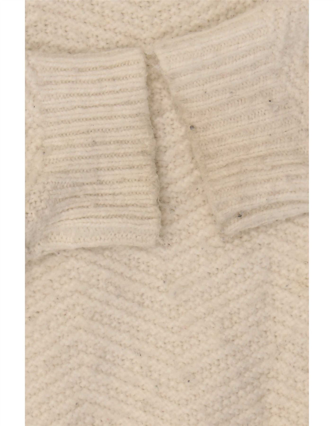 Marks & Spencer Womens Boat Neck Jumper Sweater UK 16 Large White Chevron