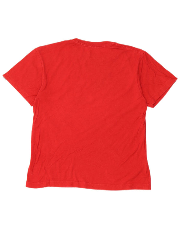 Vans Boys Graphic T-Shirt Top 10-11 Years Medium Red Cotton