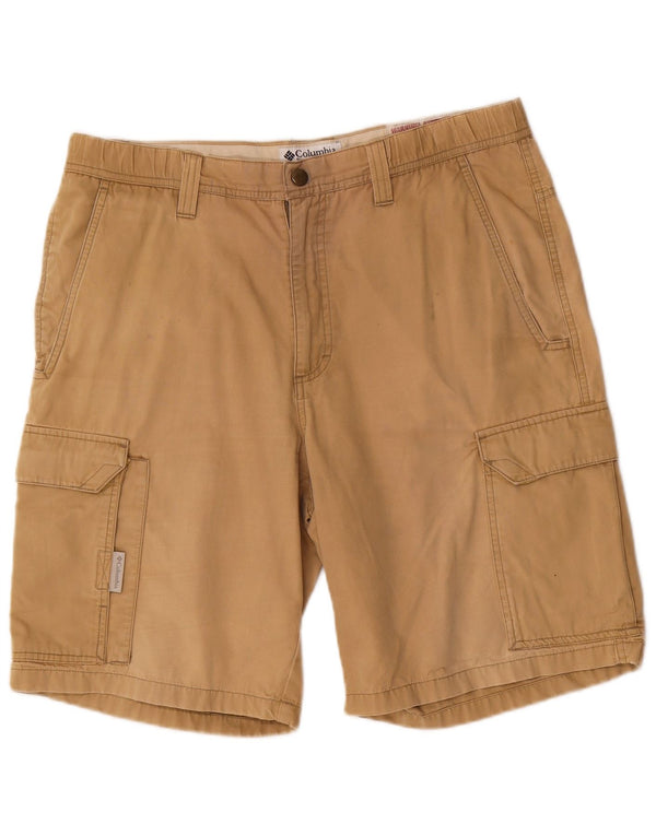 Columbia Mens Cargo Shorts Medium W32 Beige Cotton