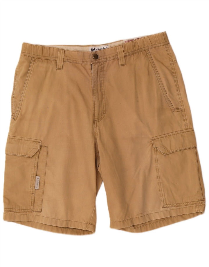 Columbia Mens Cargo Shorts Medium W32 Beige Cotton