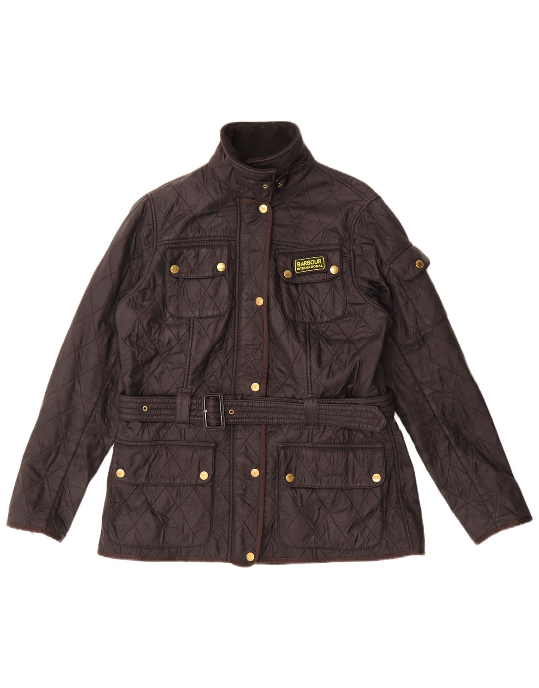Barbour Womens Quilted Jacket UK 14 Large Black