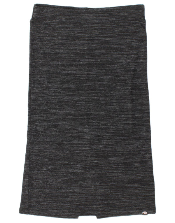 SUPERDRY Womens Straight Skirt Medium W30 Grey Flecked Viscose