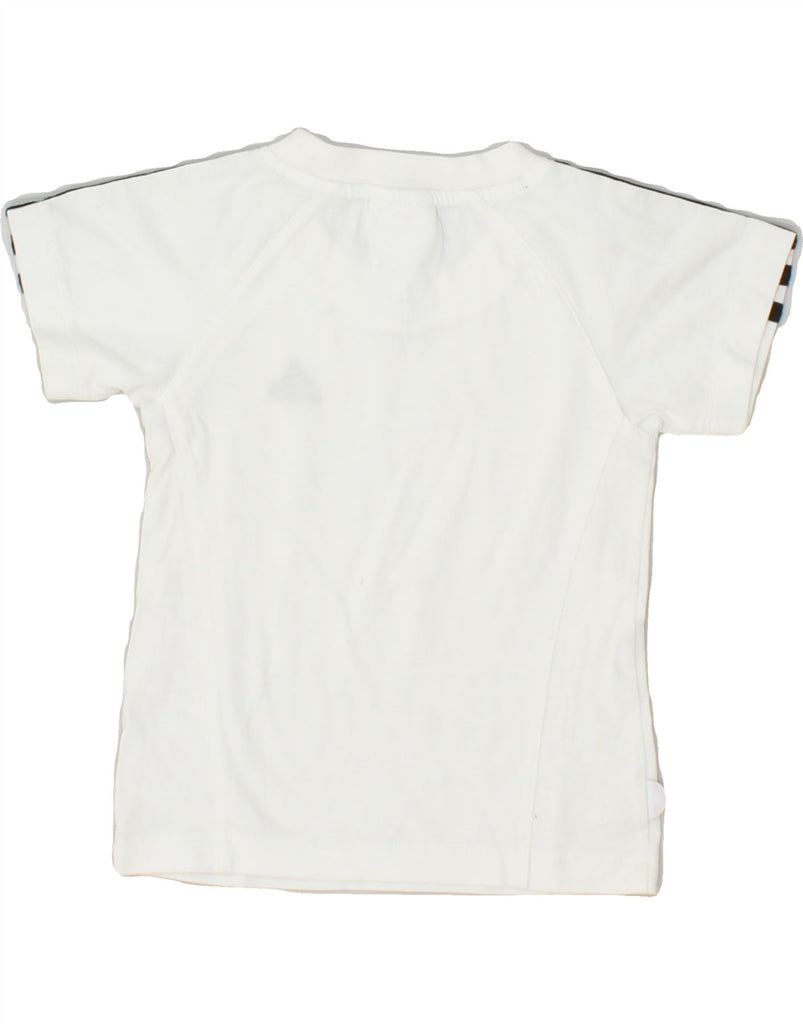 ADIDAS Boys Graphic T-Shirt Top 4-5 Years XS White Cotton | Vintage Adidas | Thrift | Second-Hand Adidas | Used Clothing | Messina Hembry 