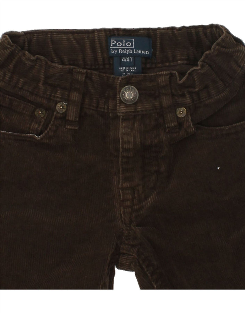 POLO RALPH LAUREN Boys Straight Corduroy Trousers 3-4 Years W18 L17 Brown | Vintage Polo Ralph Lauren | Thrift | Second-Hand Polo Ralph Lauren | Used Clothing | Messina Hembry 