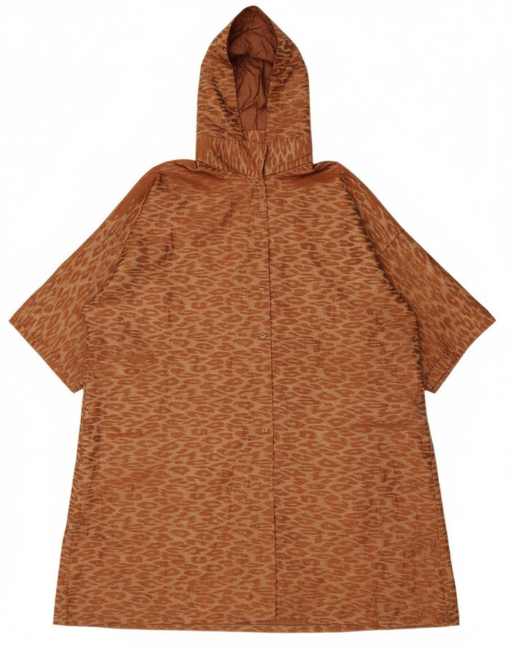 Vintage Womens Oversized Longline Overcoat UK 14 Medium Brown Classic