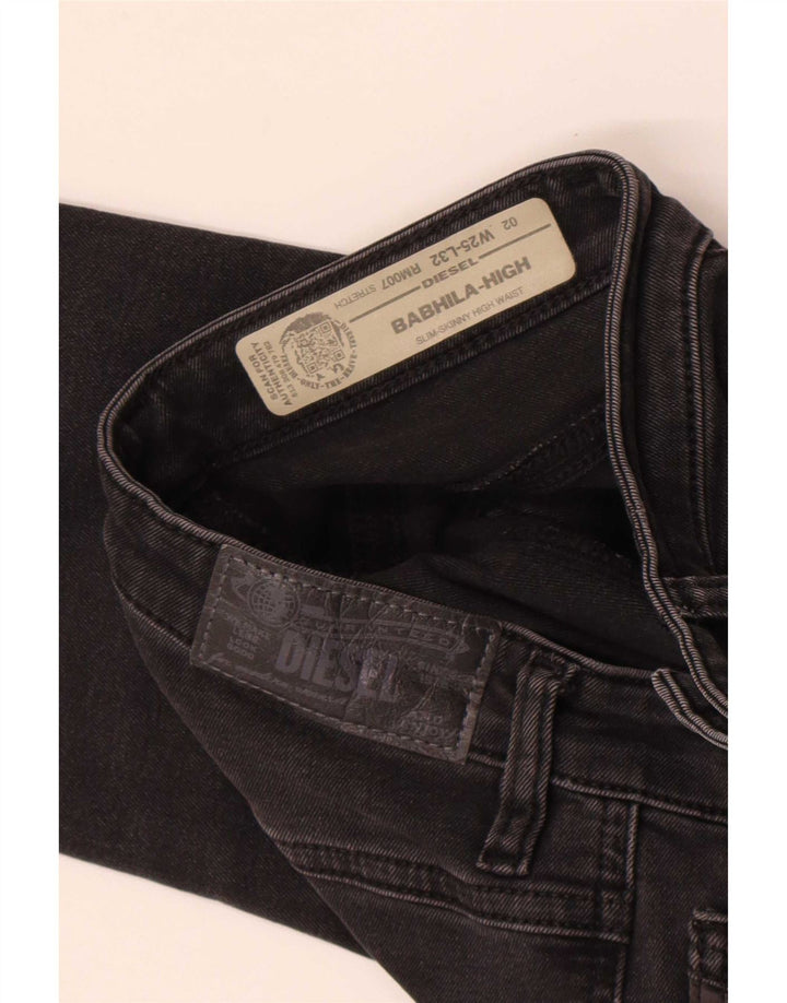 Diesel Womens Babhila Slim Jeans W25 L26 Grey