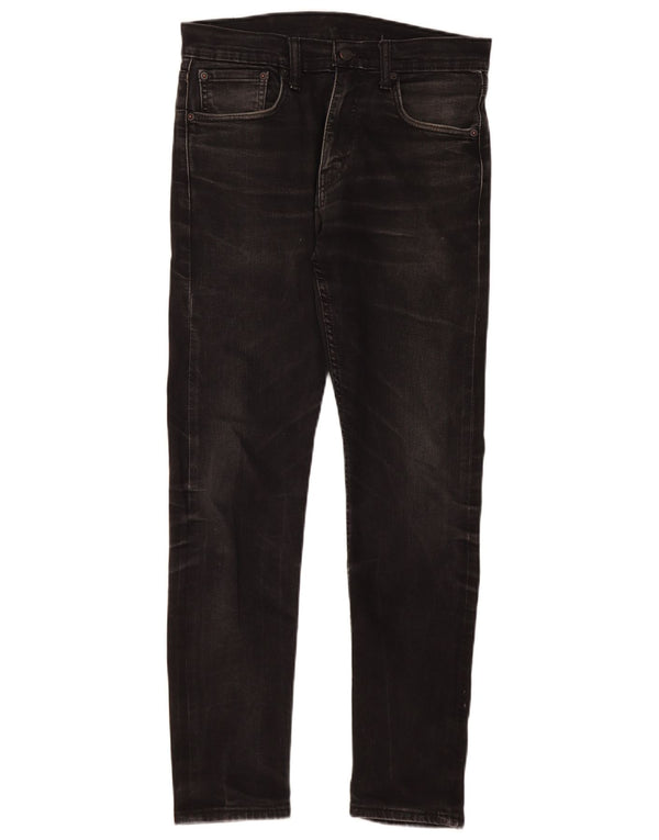 Levi's Mens Slim Tapered Jeans W31 L32 Black Cotton