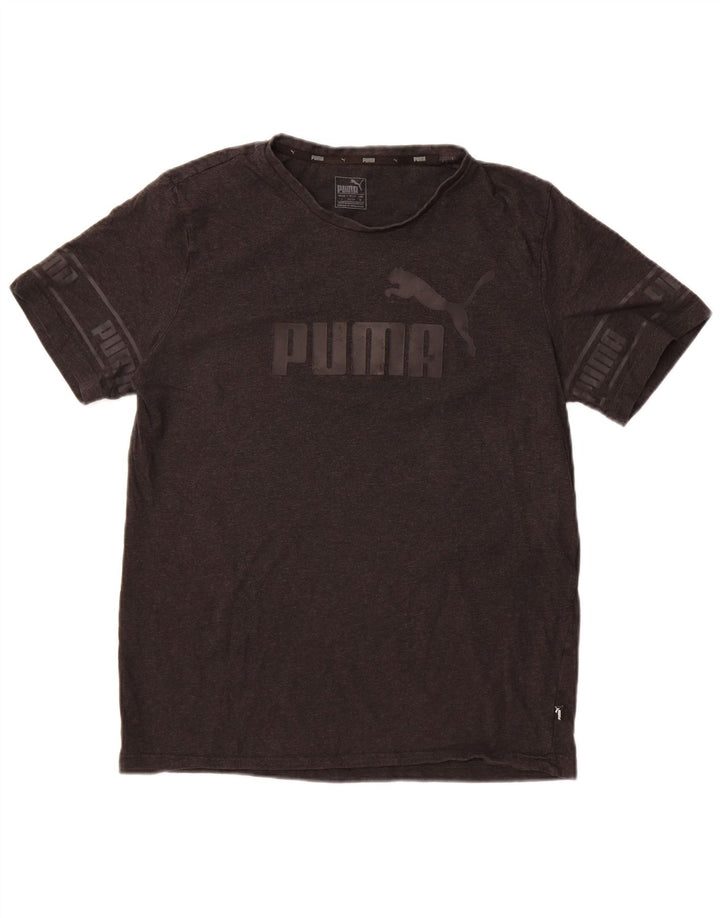 Puma Mens Graphic T-Shirt Top Large Grey Cotton