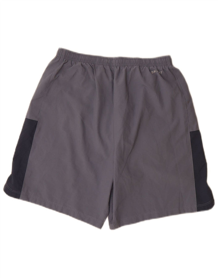 Nike Mens Dri Fit Sport Shorts Small  Grey Colourblock Polyester