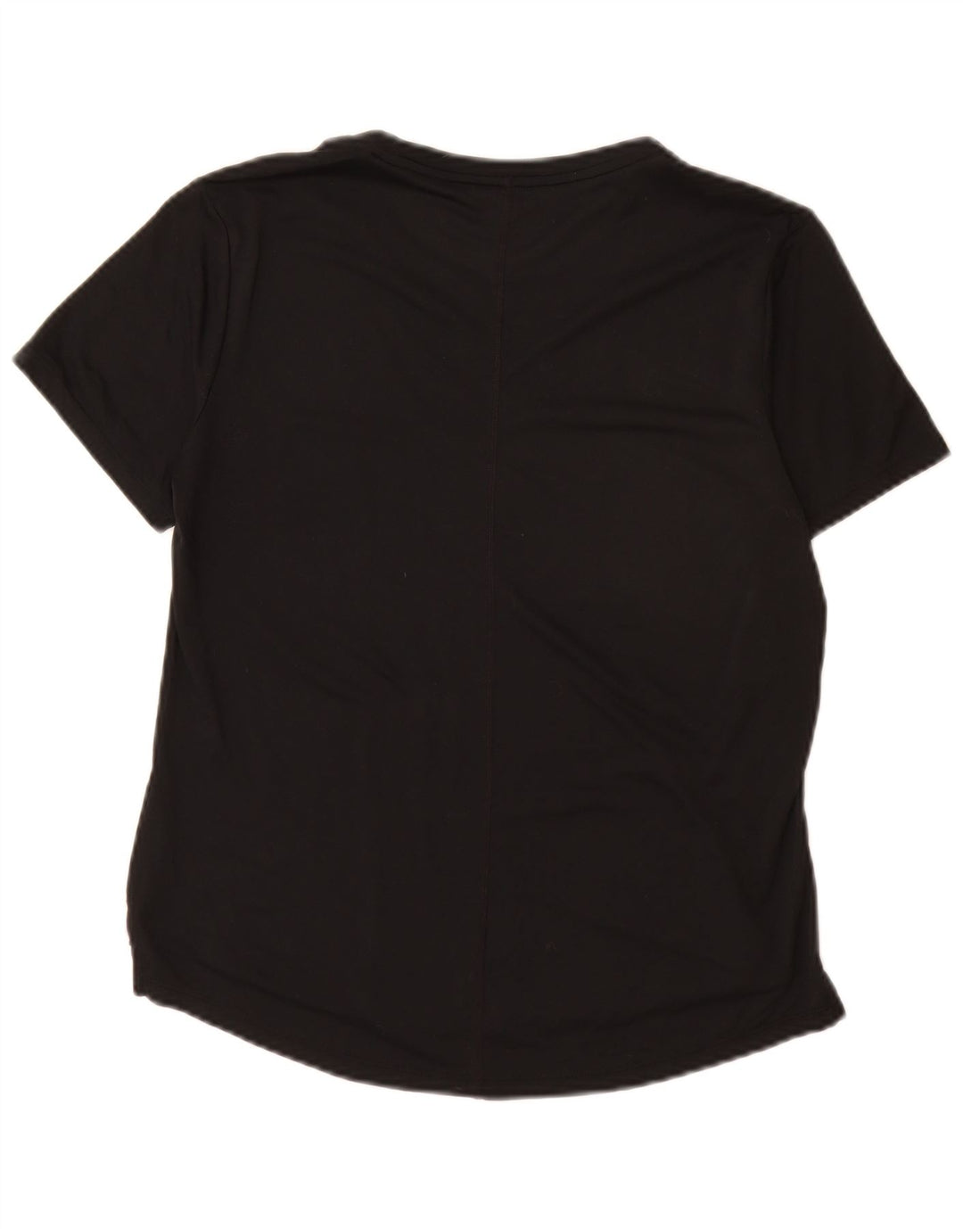 Nike Womens Dri Fit T-Shirt Top UK 10 Small Black Polyester