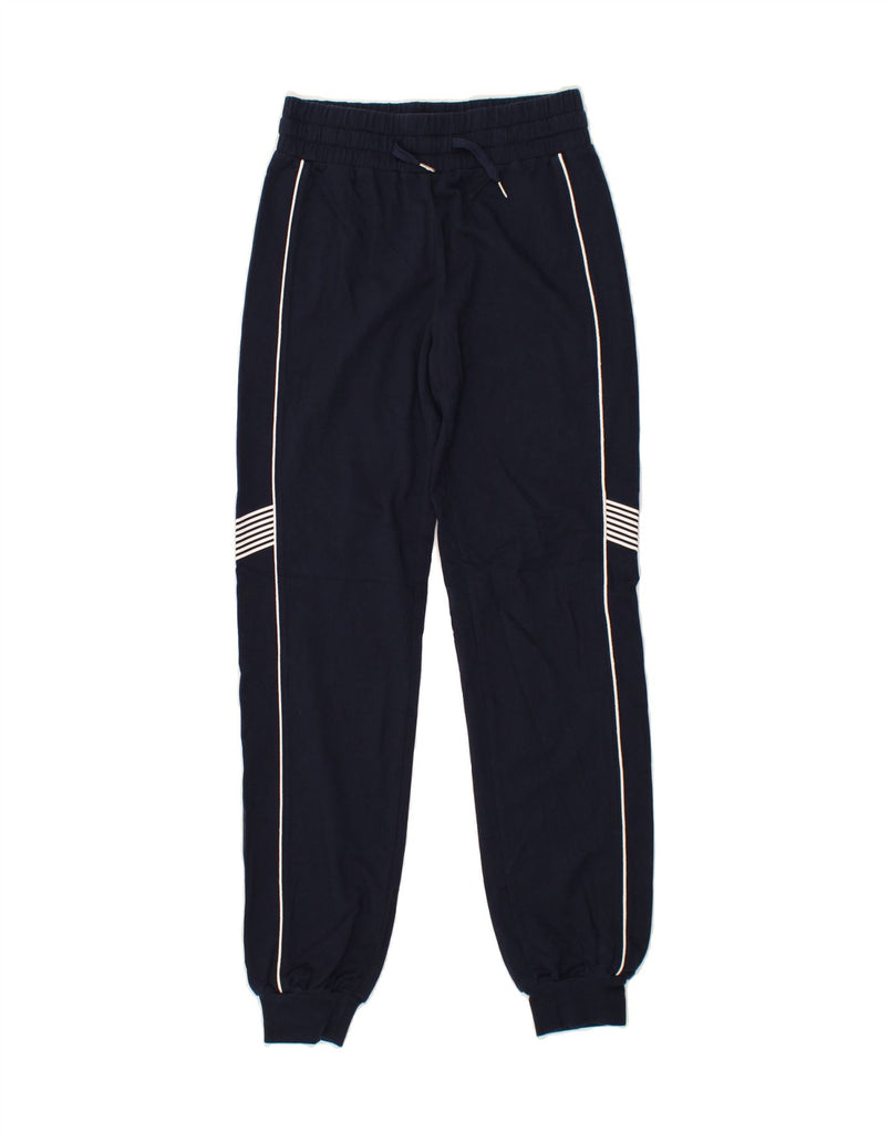 EMPORIO ARMANI Womens Tracksuit Trousers Joggers UK 2 2XS  Navy Blue Vintage Emporio Armani and Second-Hand Emporio Armani from Messina Hembry 