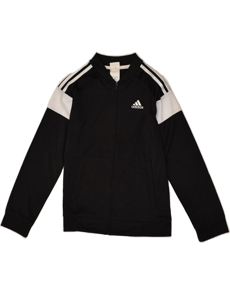 ADIDAS Boys Tracksuit Top Jacket 10-11 Years Medium Black Colourblock | Vintage Adidas | Thrift | Second-Hand Adidas | Used Clothing | Messina Hembry 