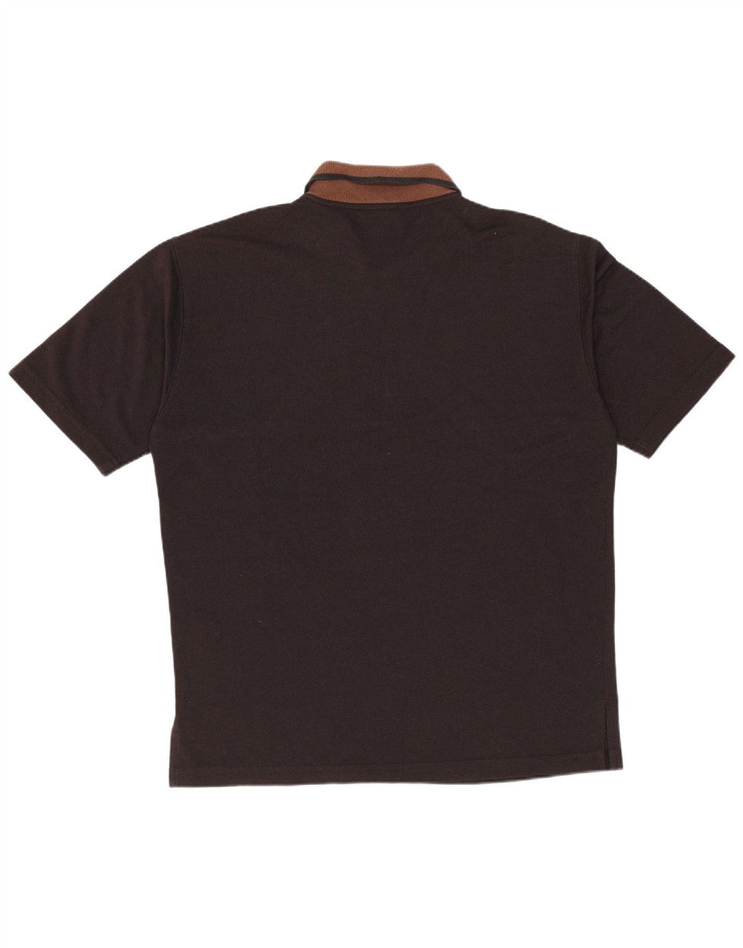 Trussardi Jeans Mens Polo Shirt Medium Black Colourblock Polyester