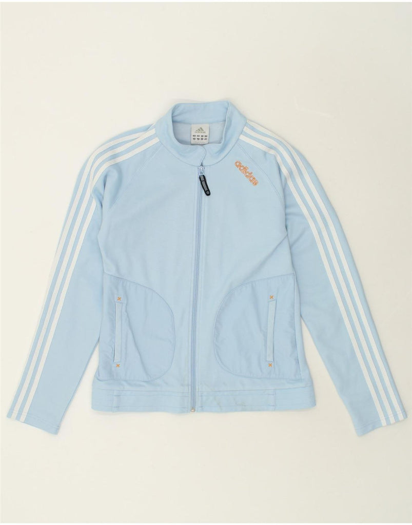 ADIDAS Girls Tracksuit Top Jacket 15-16 Years Blue | Vintage Adidas | Thrift | Second-Hand Adidas | Used Clothing | Messina Hembry 