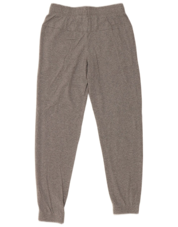 Adidas Boys Tracksuit Trousers Joggers 11-12 Years Grey Flecked Cotton