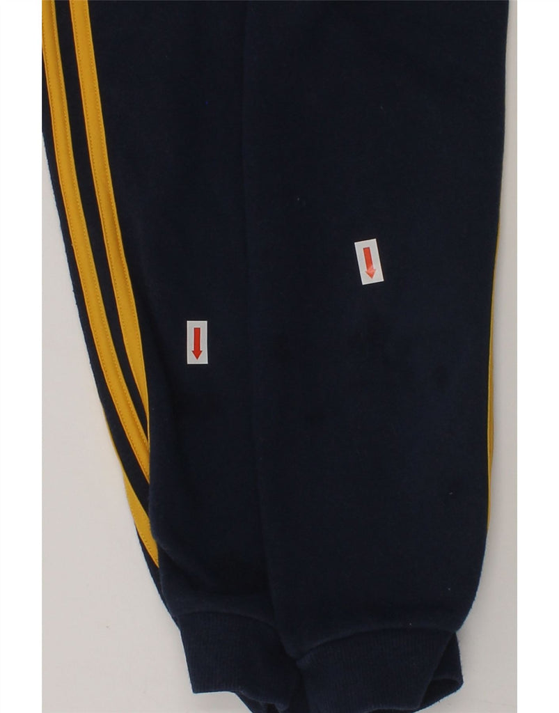 ADIDAS Boys Graphic Tracksuit Trousers Joggers 2-3 Years Navy Blue Cotton | Vintage Adidas | Thrift | Second-Hand Adidas | Used Clothing | Messina Hembry 