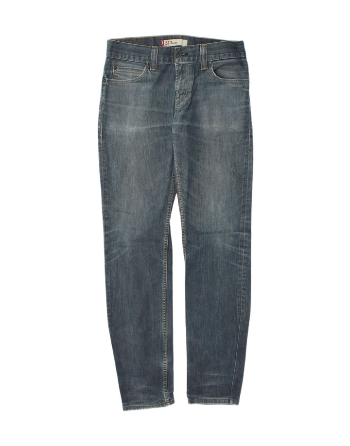 LEVI'S Mens 511 Slim Jeans W32 L34 Blue Cotton Vintage Levi's and Second-Hand Levi's from Messina Hembry 