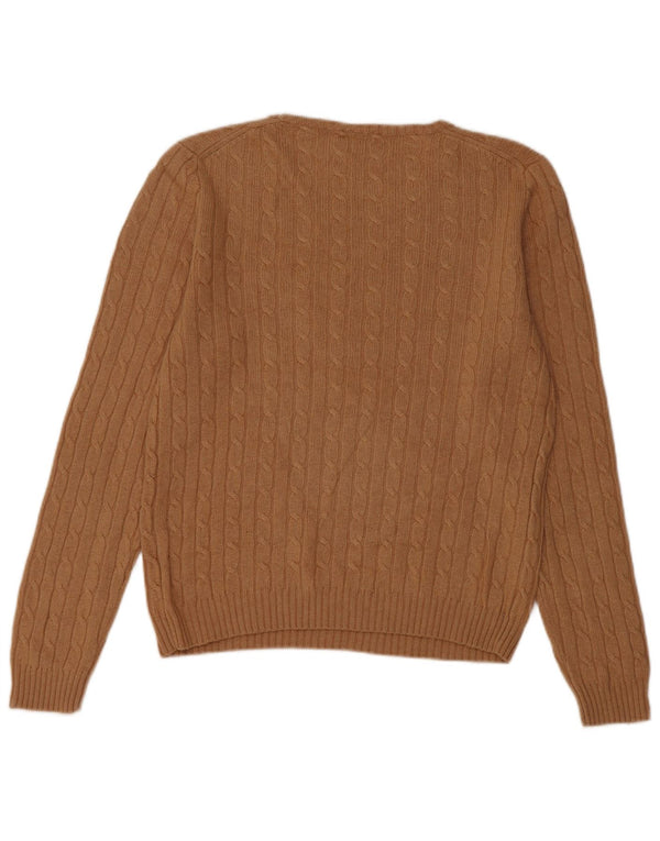 J. Crew Womens Boat Neck Jumper Sweater UK 14 Medium Brown