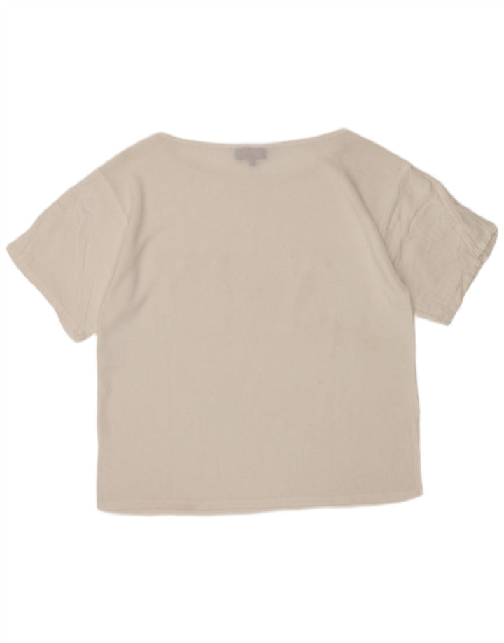 Luisa Spagnoli Womens Blouse Top UK 14 Medium White