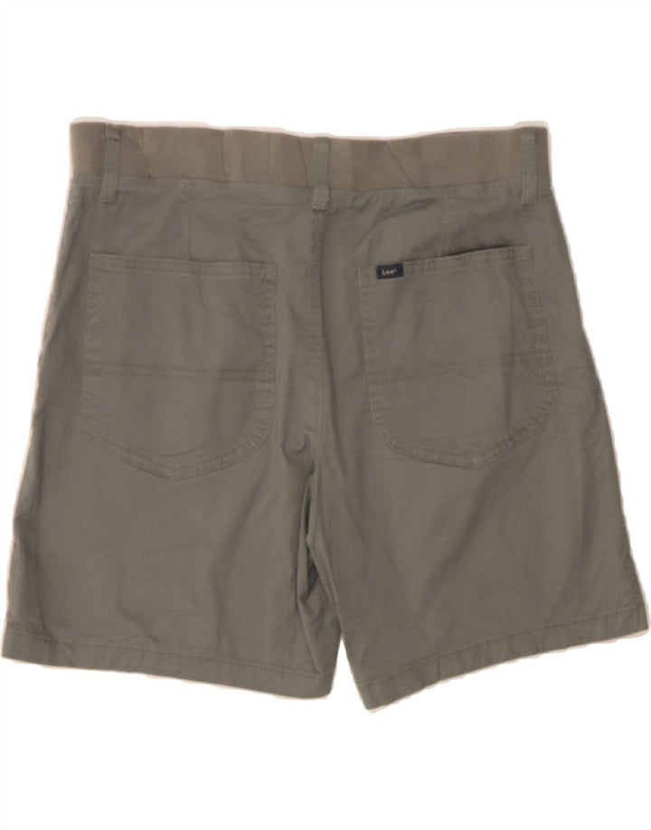 LEE Womens Casual Shorts US 12 Large W34 Grey Check Cotton Vintage Lee and Second-Hand Lee from Messina Hembry 