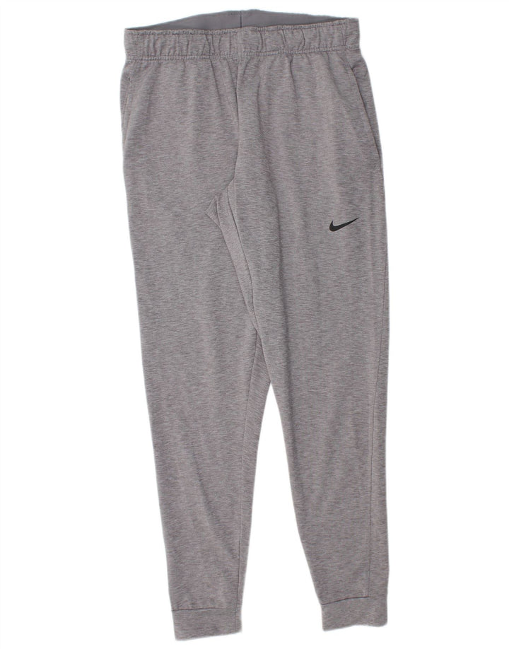Nike Mens Dri Fit Tracksuit Trousers Joggers Medium Grey Flecked