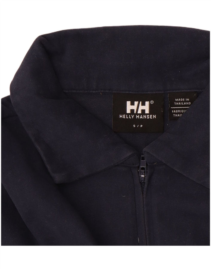 Helly Hansen Womens Polo Shirt UK 10 Small Navy Blue Cotton