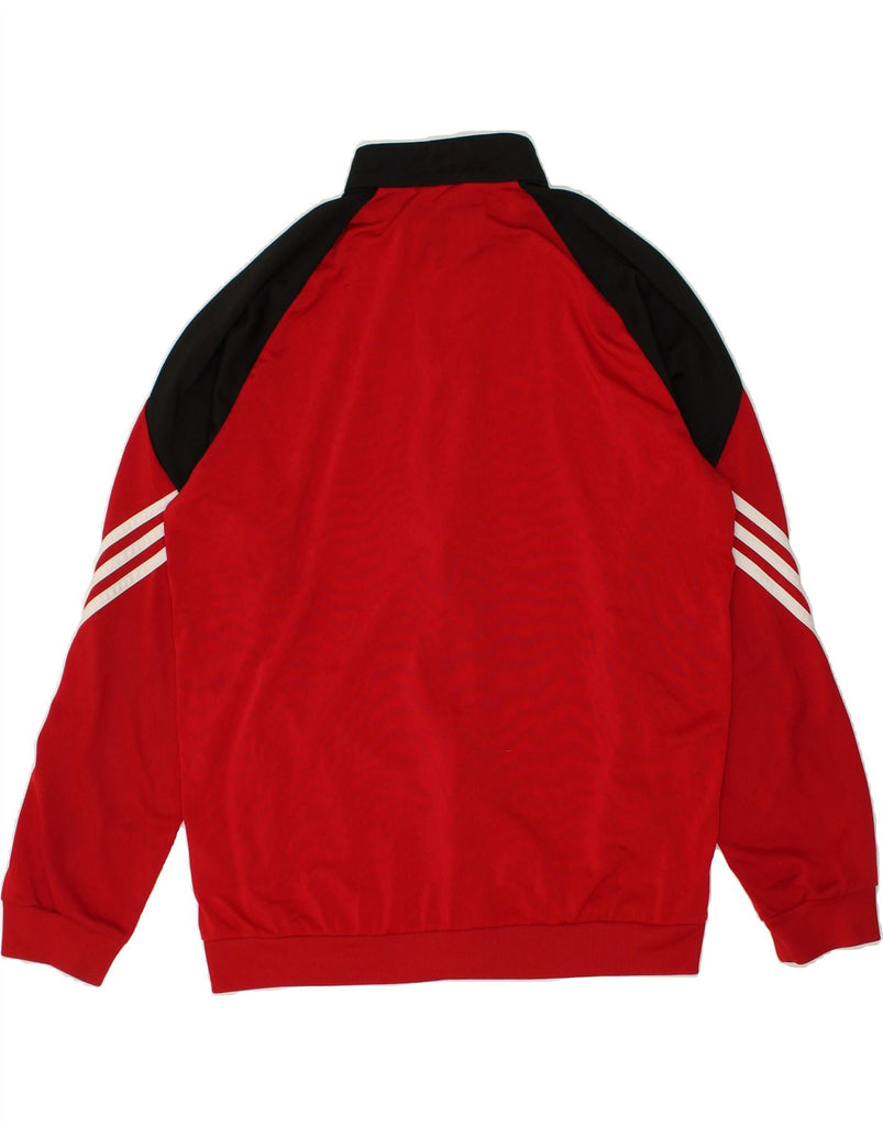 ADIDAS Mens Graphic Tracksuit Top Jacket Large Red Colourblock Polyester | Vintage Adidas | Thrift | Second-Hand Adidas | Used Clothing | Messina Hembry 