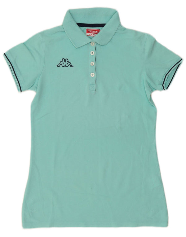 Kappa Womens Polo Shirt UK 10 Small Turquoise Cotton