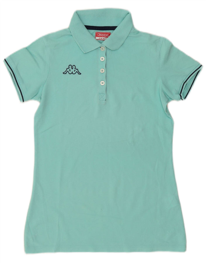 Kappa Womens Polo Shirt UK 10 Small Turquoise Cotton