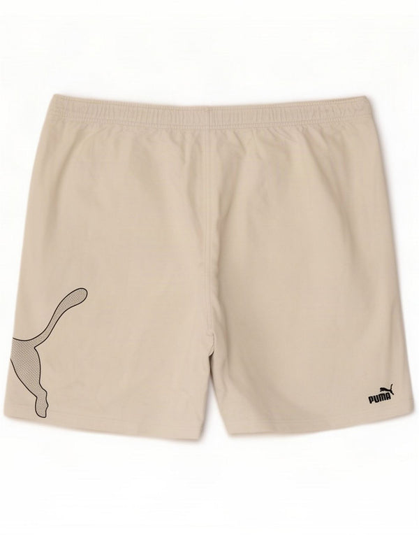 Puma Mens Graphic Sport Shorts 2XL White
