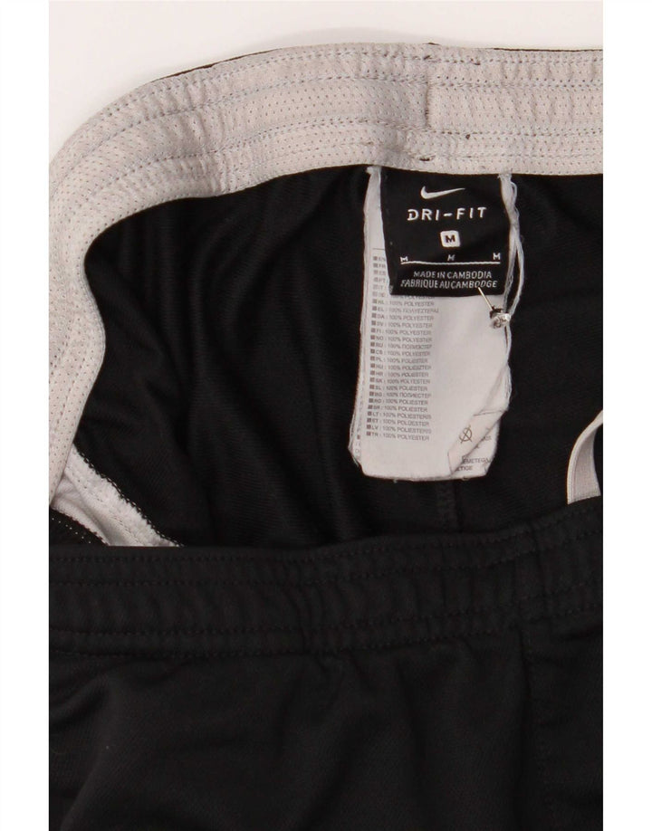 Nike Mens Dri Fit Tracksuit Trousers Medium Black Colourblock Polyester