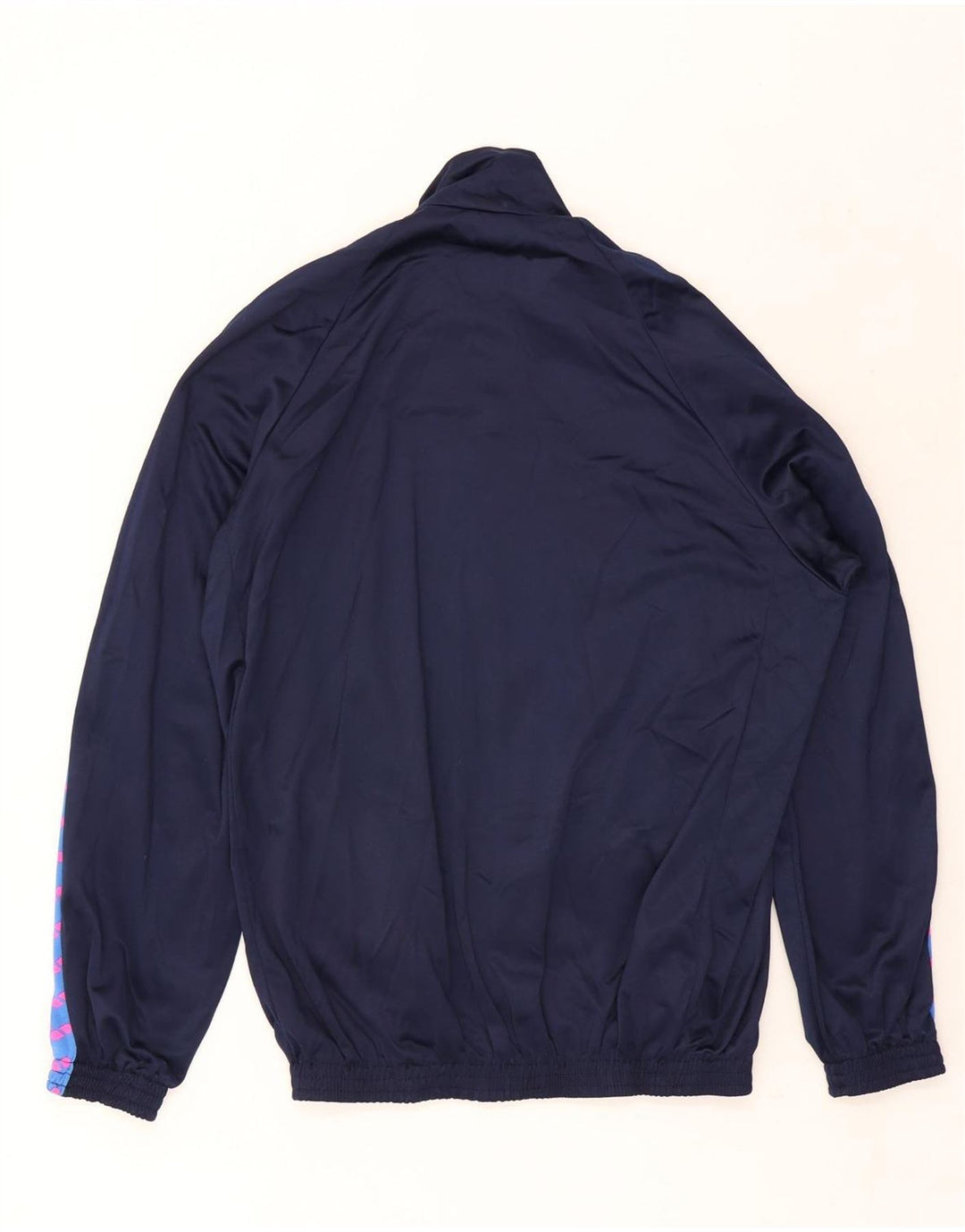 Arena Mens Graphic Tracksuit Top Jacket XL Navy Blue Colourblock Polyester