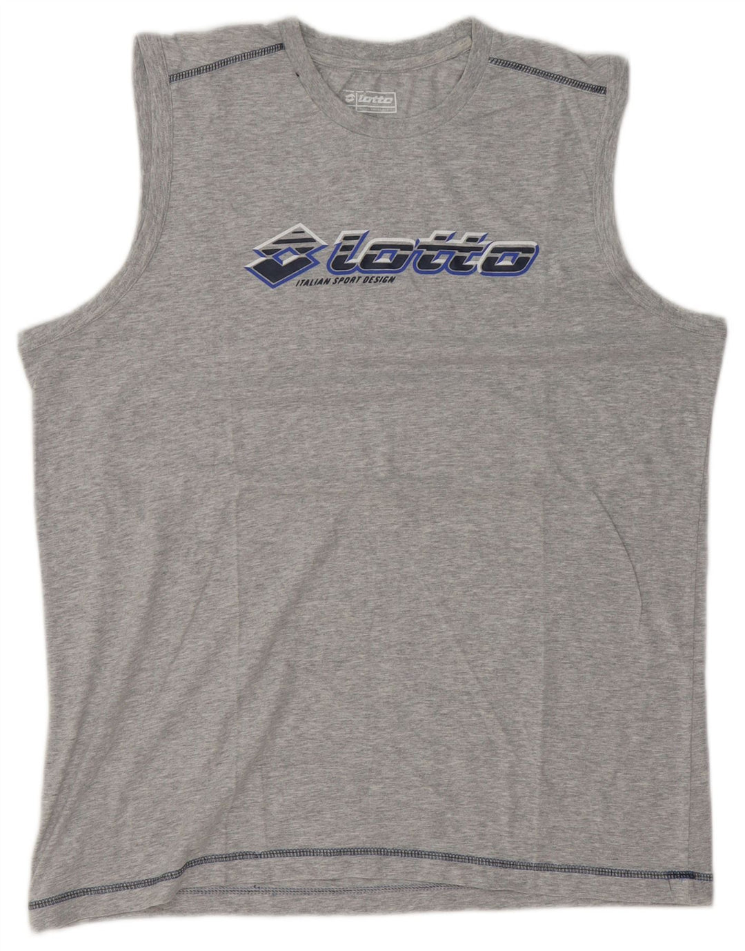 Lotto Mens Graphic Vest Top 2XL Grey Flecked