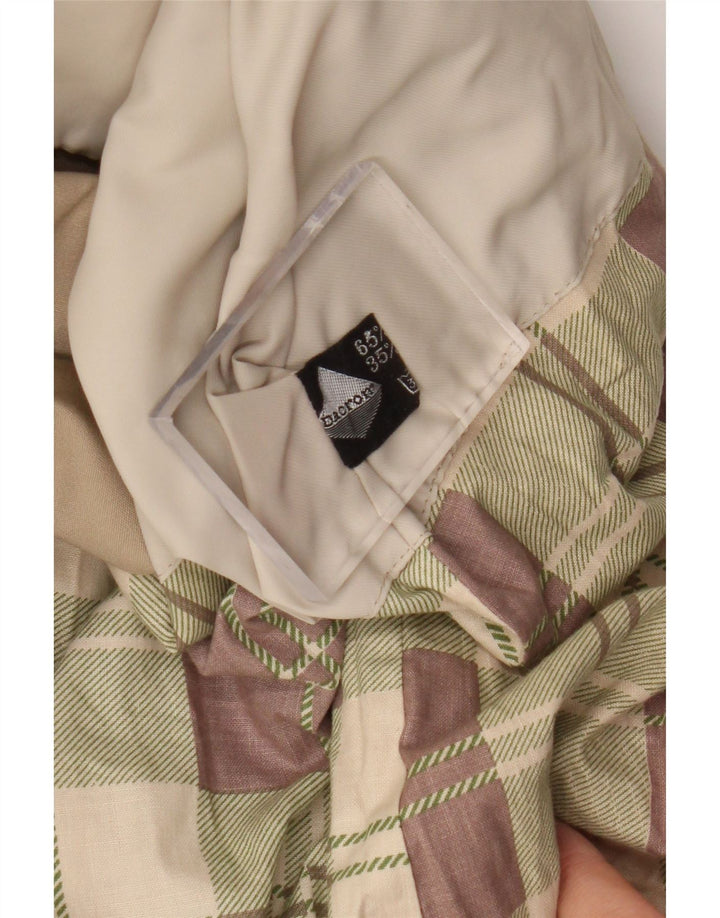 Vintage Womens Trench Coat UK 12 Medium Beige Synthetic