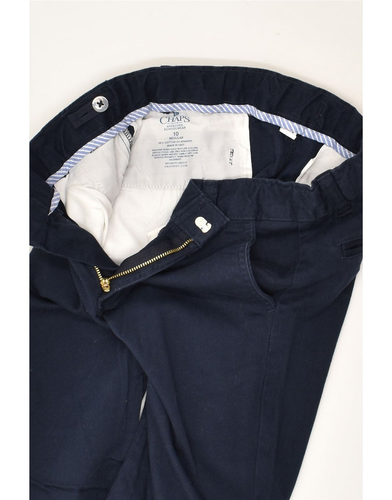 CHAPS Boys Straight Chino Trousers 9-10 Years W26 L24  Navy Blue Cotton | Vintage Chaps | Thrift | Second-Hand Chaps | Used Clothing | Messina Hembry 