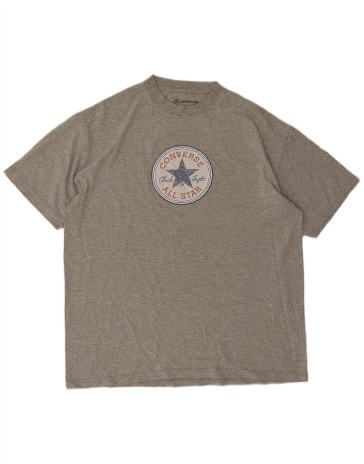 Converse Mens Chuck Taylor Graphic T-Shirt Top XL Grey