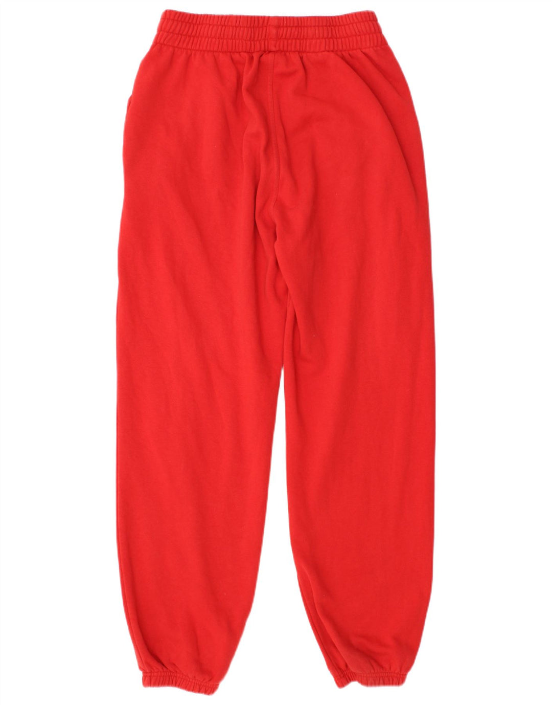 ADIDAS Womens Tracksuit Trousers Joggers UK 12 Medium Red Cotton