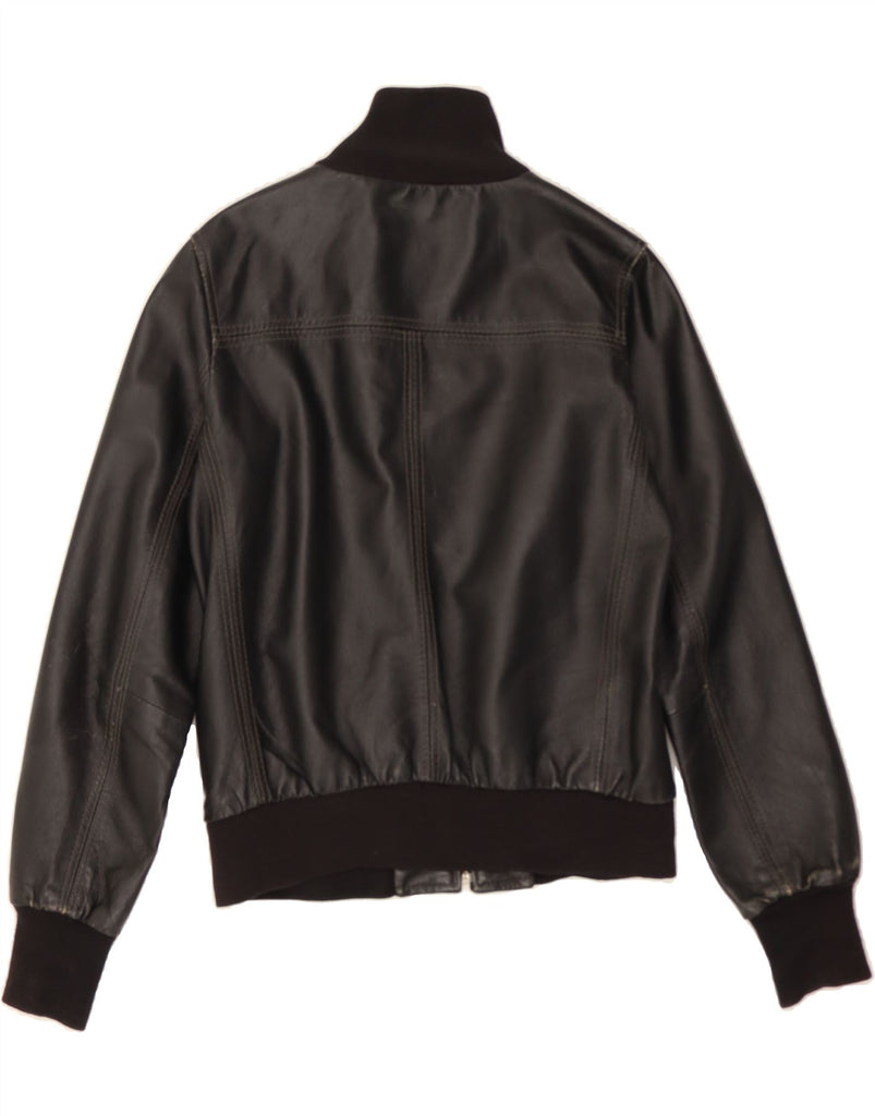 CONBIPEL Womens Leather Jacket IT 44 Medium Black Leather Vintage Conbipel and Second-Hand Conbipel from Messina Hembry 