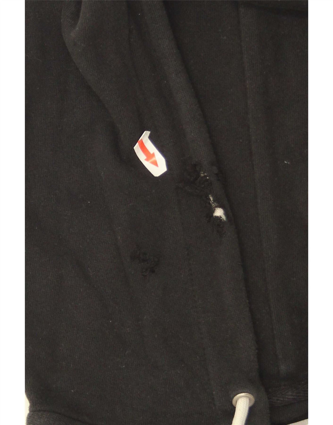 Gap Mens Graphic Zip Hoodie Sweater Medium Black Cotton