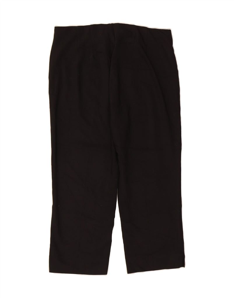 CHAPS Womens Straight Capri Trousers US 10 Large W32 L20 Black Cotton Vintage Chaps and Second-Hand Chaps from Messina Hembry 